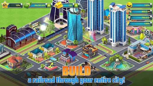 Screenshot 2 for Town Building Tropic Ci 1.6.2 MOD APK Unlimited Money Gold