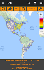 Screenshot 1 for Light Pollution Map Dark Sky Astronomy Tools 4.1.2 Pro
