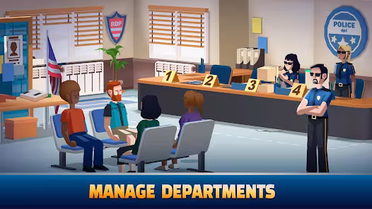 Screenshot 2 for Idle Police Tycoon 1.28 MOD APK Unlimited Money