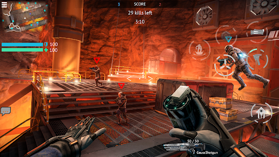 Screenshot 3 for Infinity Ops Cyberpunk FPS 1.12.1 MOD APK Unlimited Ammo