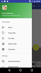 Screenshot 1 for Voice Notebook continuous speech to text Premium 1.8.0
