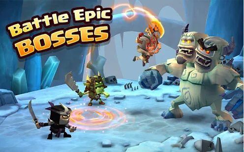 Screenshot 2 for Dungeon Boss Strategy RPG 0.5.11405 MOD APK