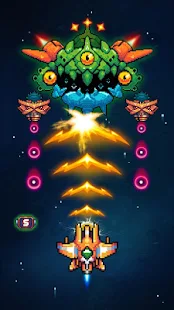 Screenshot 5 for Galaxiga Classic 80s Arcade Space Shooter 13.9 Mod Unlimited Coin / Gems
