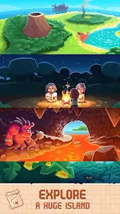 Screenshot 4 for Tinker Island Pixel Art Survival Adventure 1.4.32 MOD APK