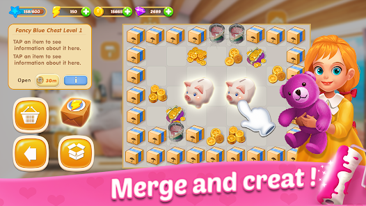 Screenshot 4 for Merge Dream Mansion design MOD APK 1.4.4 Unlimited Money
