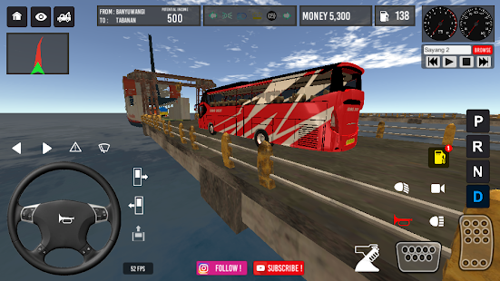 Screenshot 1 for IDBS Bus Simulator MOD APK