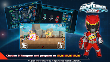 Screenshot 1 for Power Rangers Dash 1.6.4 MOD Unlimited Money