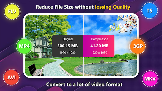 Screenshot 1 for Compress Video 2.3.8 MOD APK Premium Unlocked