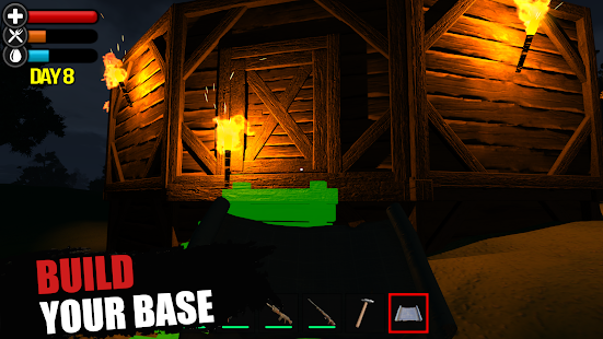Screenshot 2 for Just Survive Raft Survival Island Simulator 1.2.2 MOD APK