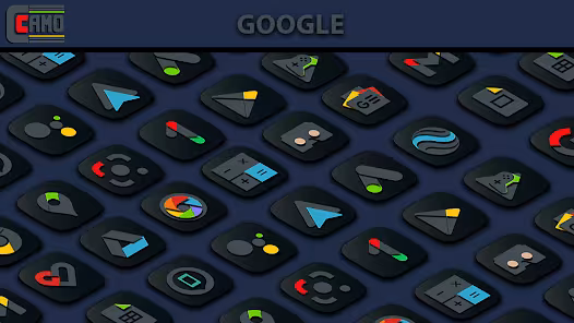 Screenshot 2 for Camo Dark Icon Pack 1.0.3 Mod
