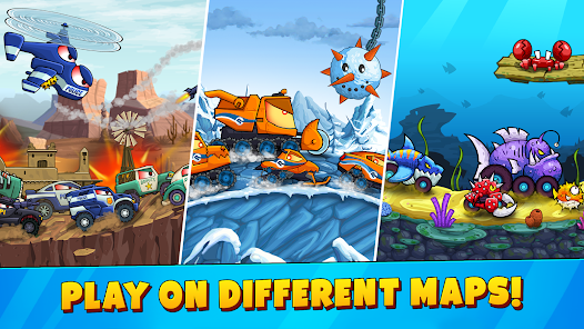 Screenshot 2 for Car Eats Car 3 Racing Game 1.2 b132 MOD APK
