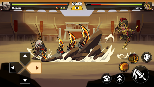 Screenshot 8 for Brawl Fighter Super Warriors Mod APK 0.3.7 Unlimited money Mod Menu