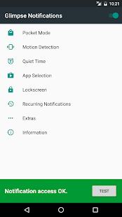 Screenshot 1 for Glimpse Notifications 2.6.2.5 APK
