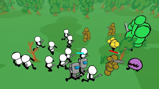 Screenshot 1 for Stickman Gun Battle Simulator 1.13 MOD APK
