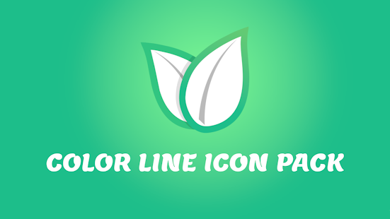 Screenshot 4 for Color Line Icon Pack color lines on white icons 1.3 Patched