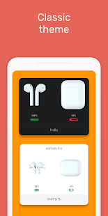 Screenshot 1 for MaterialPods AirPod battery app Pro 3.70