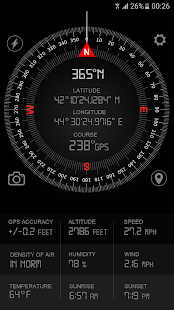 Screenshot 1 for Compass GPS Pro  Military Compass with camera Premium 2.2