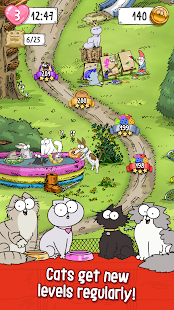 Screenshot 1 for Simons Cat Crunch Time Puzzle Adventure 1.42. MOD (Unlimited Lives + Coins)