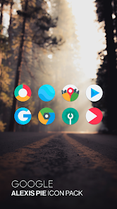 Screenshot 1 for Alexis Pie Icon Pack Clean and Minimalistic 10.6 Patched