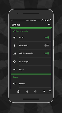 Screenshot 1 for Material Faded CM13 Green 3.0
