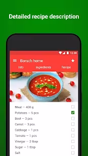 Screenshot 1 for Recipes with photo from Smachno 1.51 Unlocked