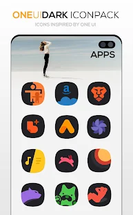 Screenshot 4 for ONE UI DARK Icon Pack 3.5 Patched