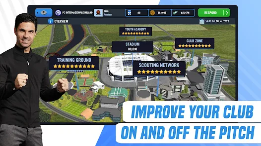 Screenshot 7 for Soccer Manager 2023 3.2.0 MOD APK Mega Menu, Unlimited Training, Upgrade