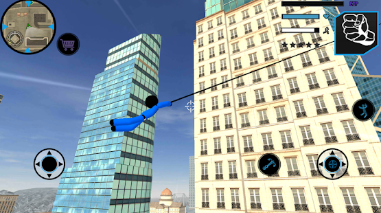 Screenshot 3 for US Police Stickman Vegas Rope Hero City Gangster 2 1.2 MOD (Unlimited Coin)