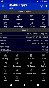 Screenshot 1 for Ultra GPS Logger 3.201 APK Patched Optimized