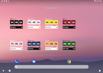 Screenshot 5 for World Clock Widget 1.10 Paid