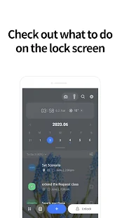 Screenshot 2 for LockScreen Calendar Schedule Premium 1.0.124 APK MOD Unlocked