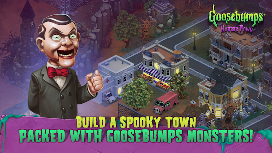 Screenshot 2 for Goosebumps HorrorTown Monsters City Builder 0.3.1 MOD APK