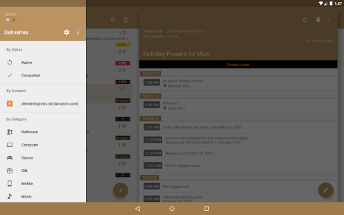 Screenshot 7 for Deliveries Package Tracker Pro 5.7.13