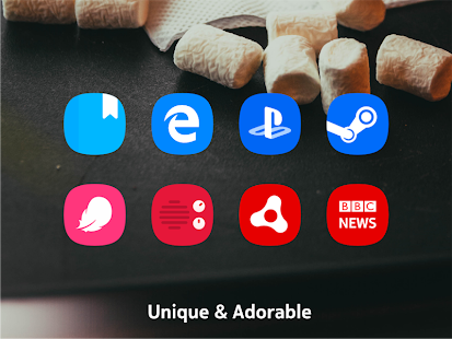 Screenshot 2 for Meeyo icon pack Flat Style MeeGo Squircle Icons b3.9.1 Patched