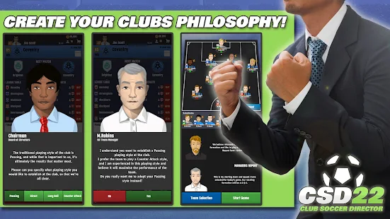 Screenshot 4 for Club Soccer Director 2022 2.0.1 MOD APK Money