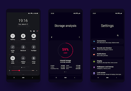 Screenshot 2 for PitchBlack S Samsung Substratum Theme Oreo / OneUI 32.5 Patched