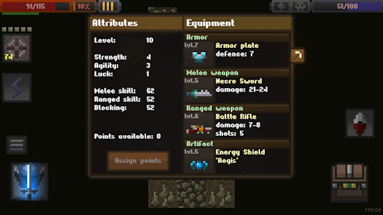 Screenshot 7 for Caves Roguelike 0.94.9.98 MOD (Unlimited Money)