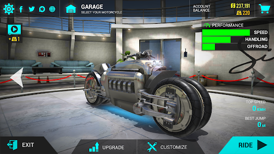 Screenshot 1 for Ultimate Motorcycle Simulator v3.1 MOD APK Unlimited Money