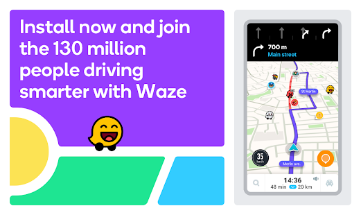 Screenshot 6 for Waze GPS Maps Traffic Alerts Live Navigation 4.107.5.0 MOD APK