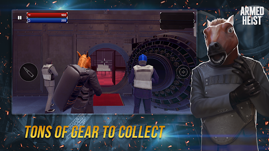 Screenshot 2 for Armed Heist TPS 3D Sniper shooting gun games 1.1.36 MOD + DATA  (Immortality)