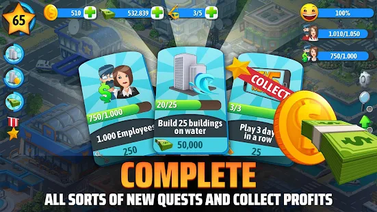 Screenshot 7 for City Island 5 Tycoon Building Simulation Offline 2.4.2  MOD (Unlimited Money)