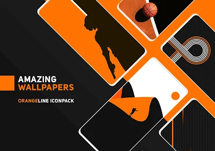 Screenshot 6 for OrangeLine IconPack LineX 3.1 Patched