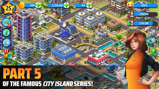 Screenshot 3 for City Island 5 Tycoon Building Simulation Offline 2.4.2  MOD (Unlimited Money)