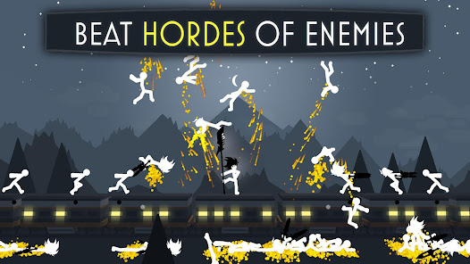 Screenshot 1 for Stick Fight Shadow Warrior 1.86 MOD APK Unlocked All Weapons