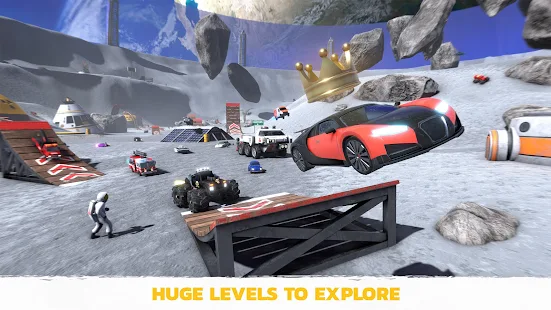 Screenshot 3 for Crash Drive 3 Multiplayer Car Stunting Sandbox! 39 MOD APK Free Shopping