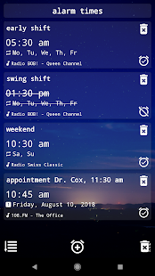 Screenshot 2 for Radio Alarm Clock clock radio and radio player 3.1.0 Paid