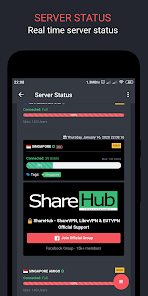 Screenshot 2 for EUT VPN 1.7.2 MOD APK Premium Unlocked