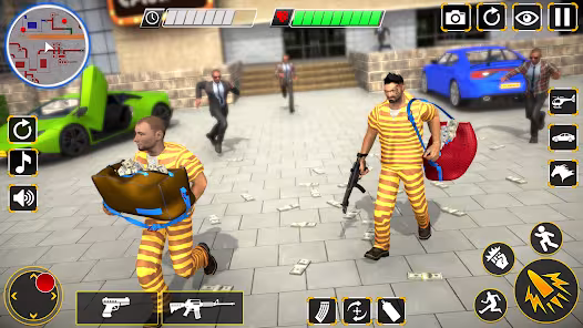 Screenshot 5 for Prison Escape Casino Robbery 2.6 MOD APK Dumb Enemy