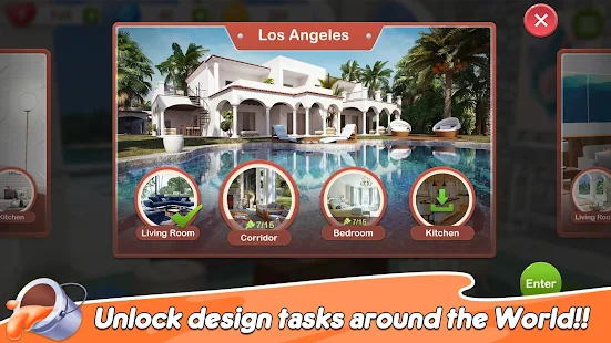 Screenshot 3 for Home Paint Color by Number & My Dream Home Design 1.0.6 MOD (Unlimited Money)