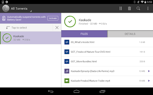 Screenshot 6 for BitTorrent Pro Official Torrent Download App 6.1.8 Mod